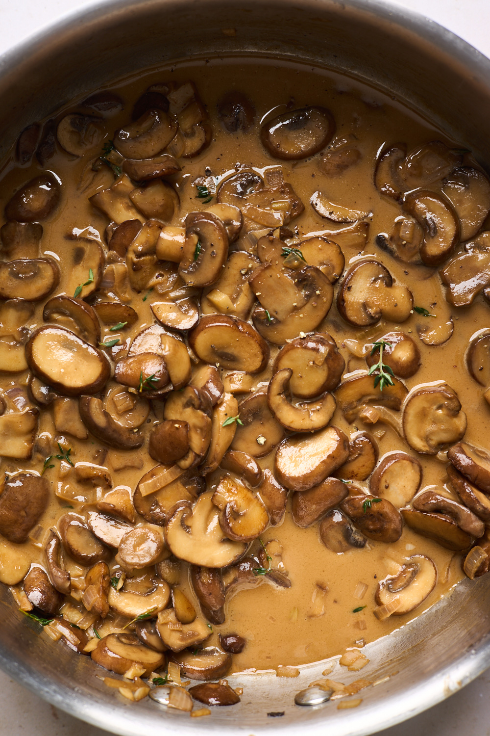 Beef Tenderloin With Creamy Mushroom Sauce