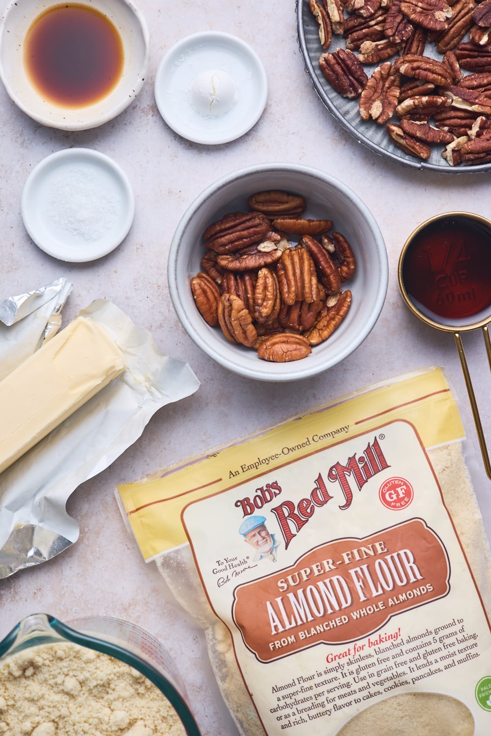 Almond Flour Brown Butter Pecan Sandies Ingredients