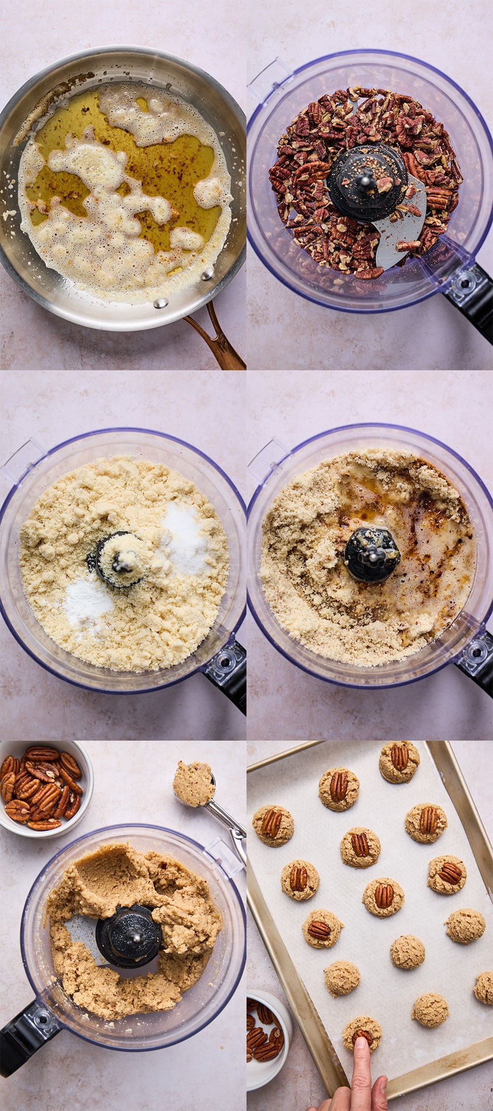 Almond Flour Brown Butter Pecan Sandies Step By Step