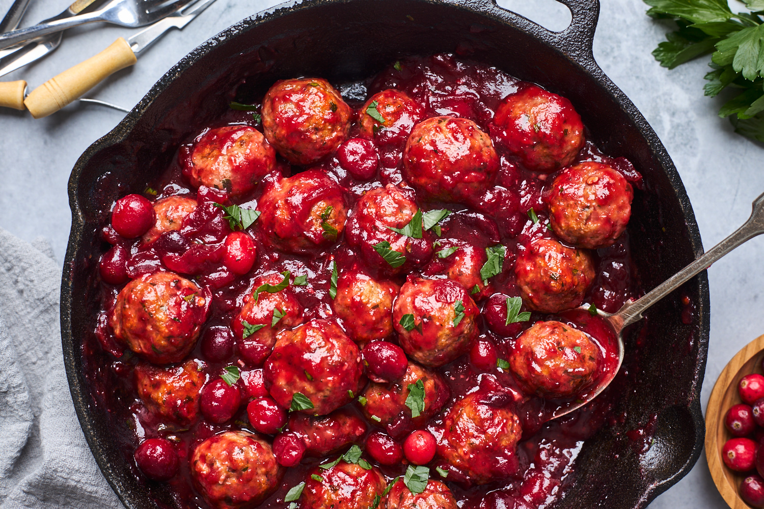 Homemade Cranberry Meatballs