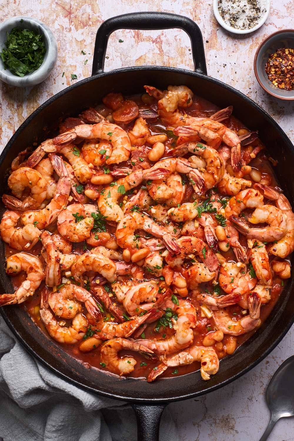 Shrimp and White Beans