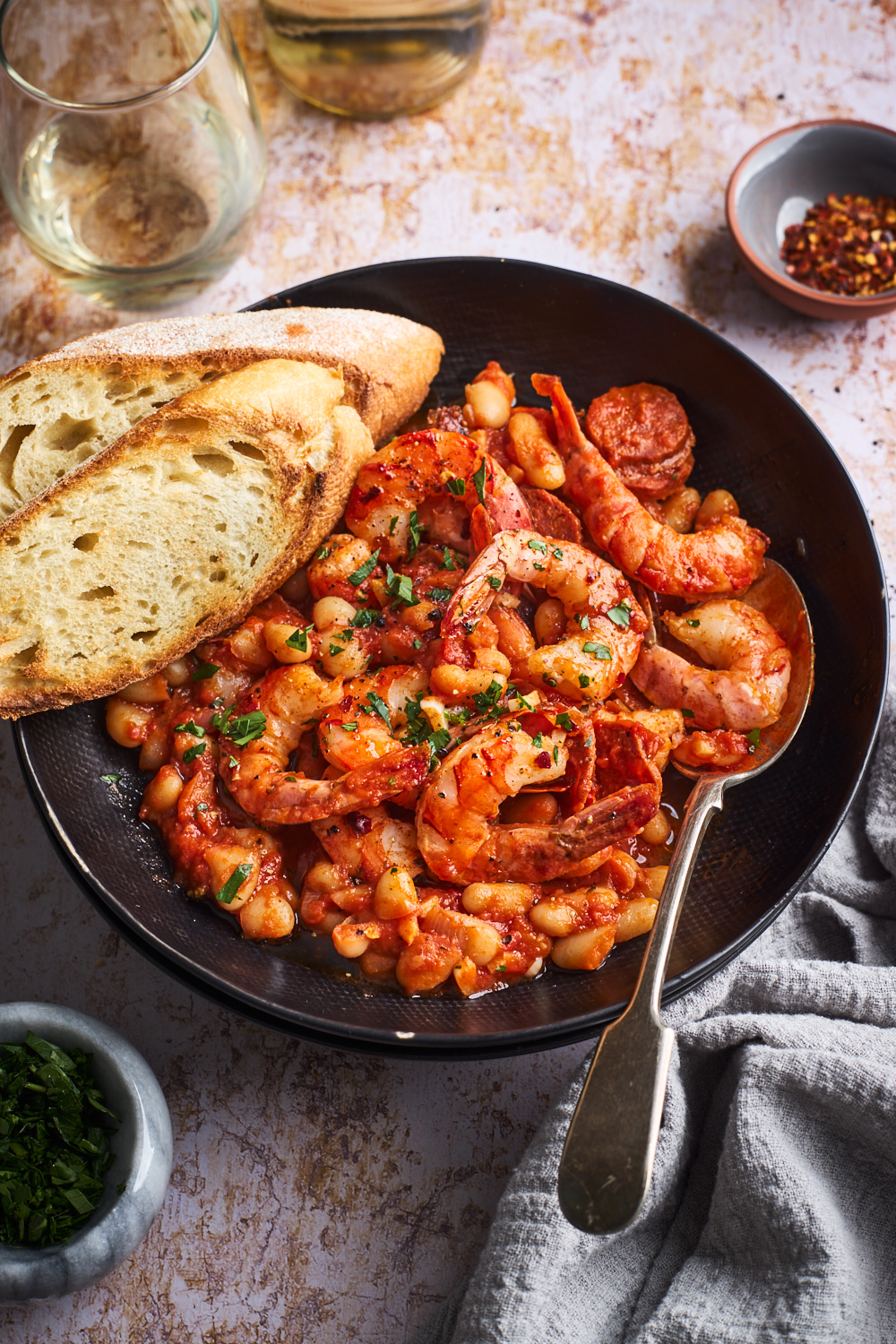 Shrimp and White Beans