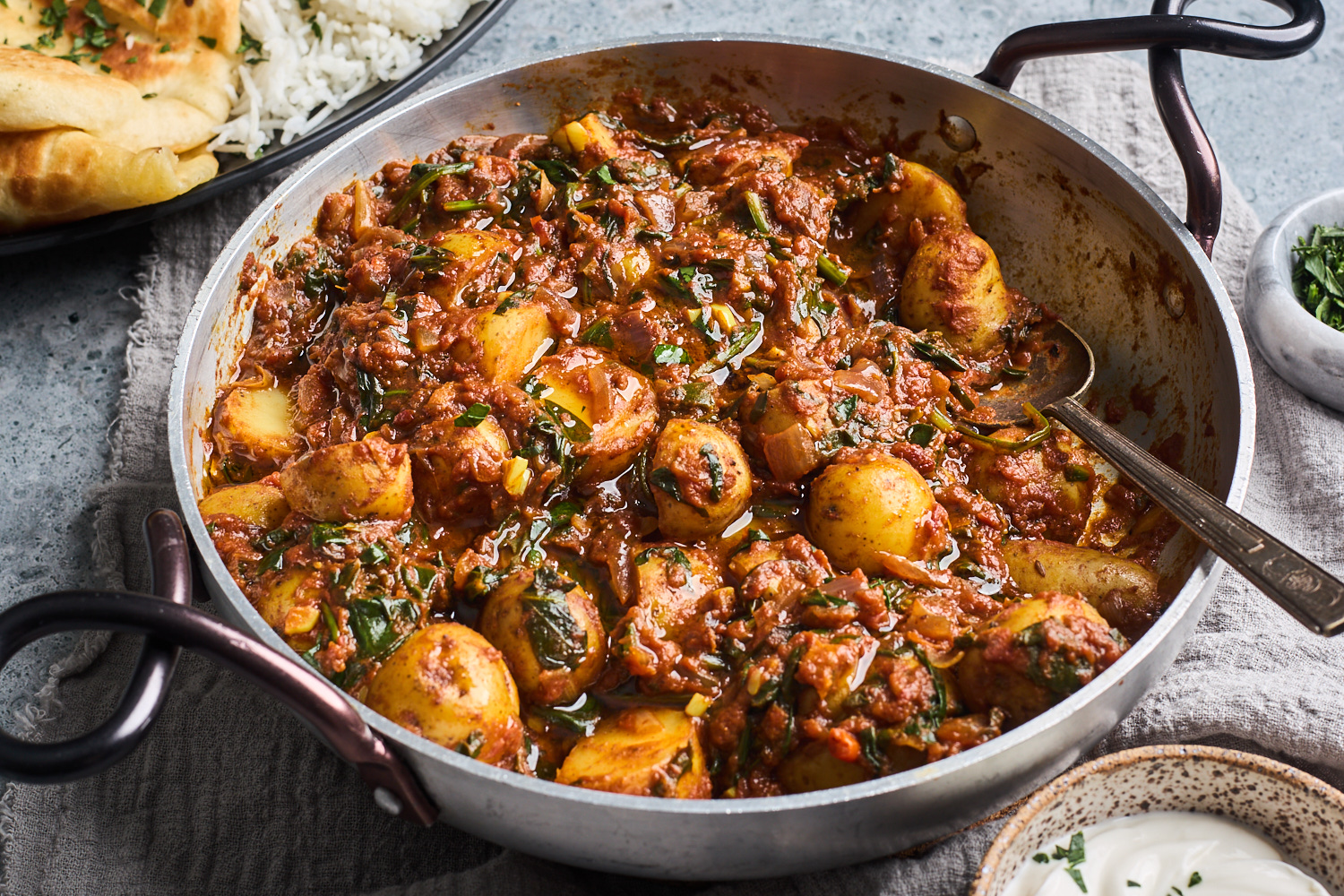 Easy Saag Aloo (Spinach and Potato Curry)