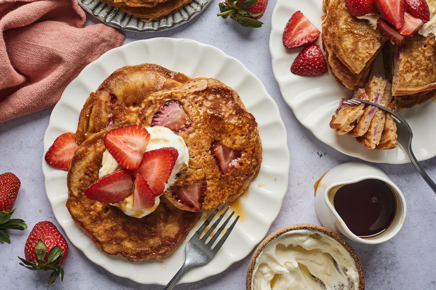 Skillet Strawberry Pancake Recipe