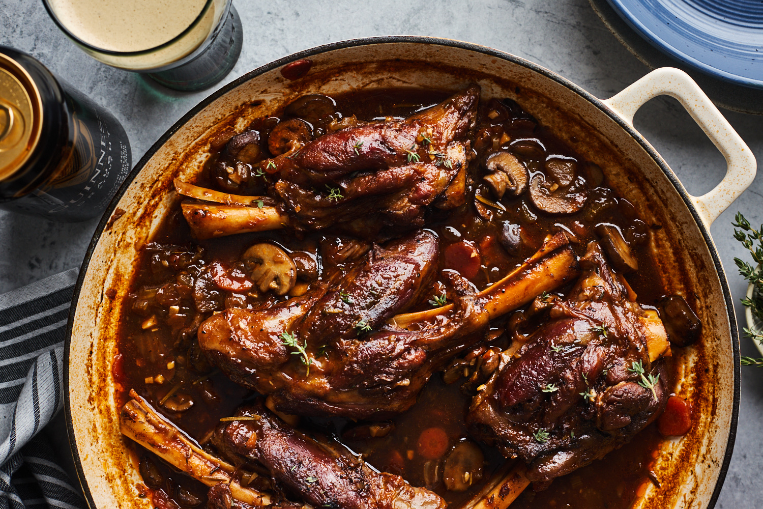 Pork Shank Braised with Dark Beer Sauce