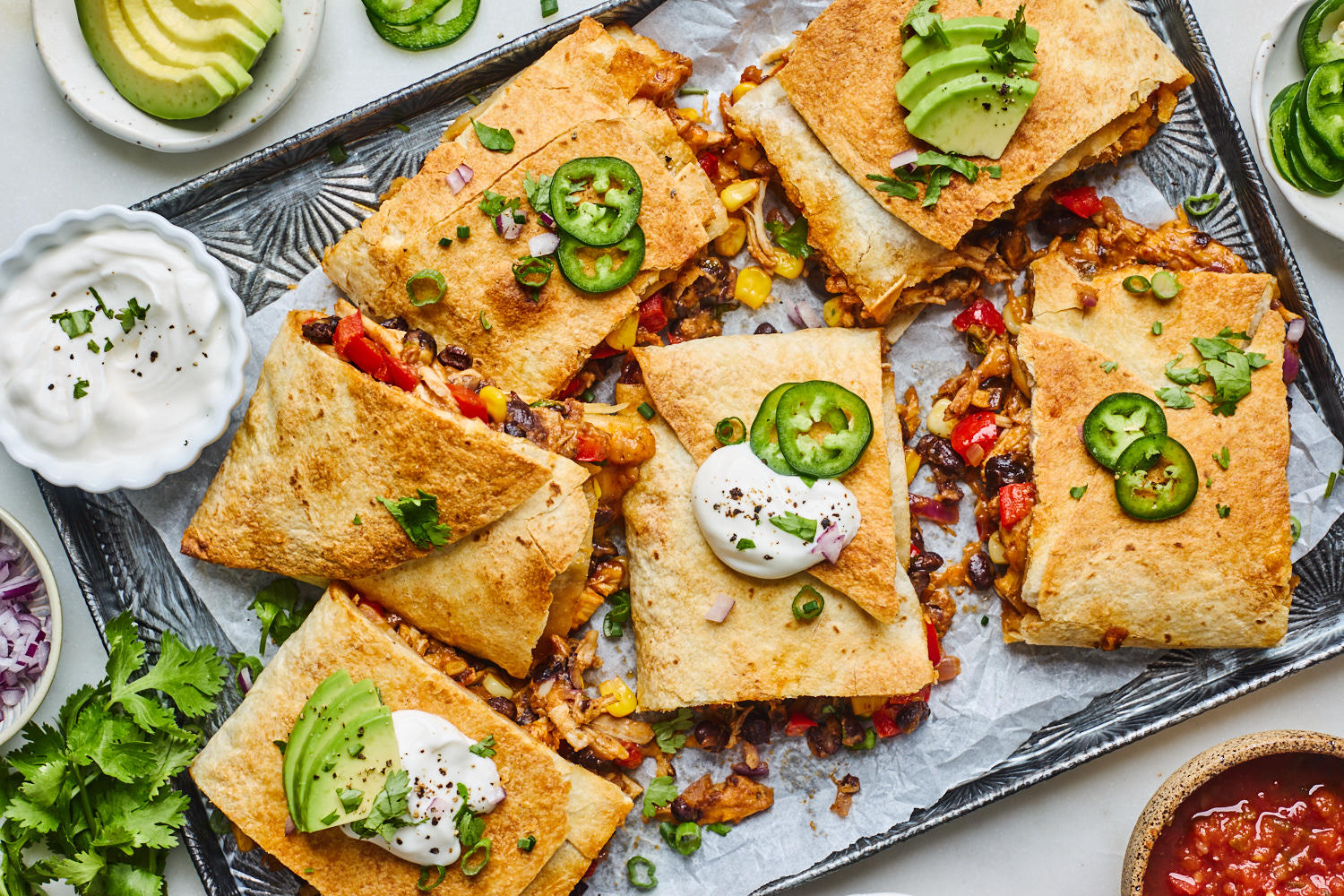 Sheet Pan Quesadillas