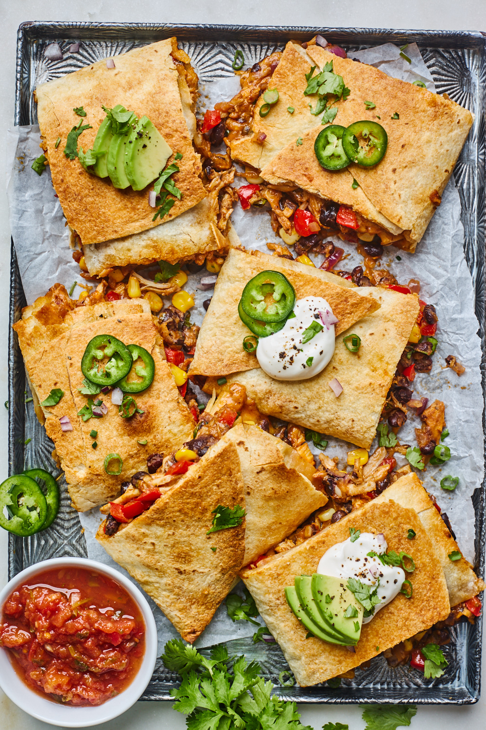 Sheet Pan Quesadillas