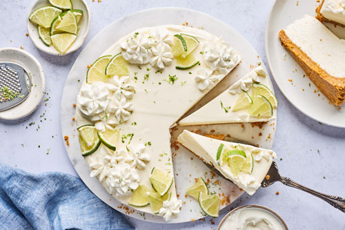 No Bake Key Lime Cheesecake