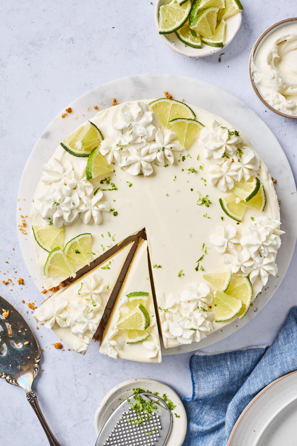 No Bake Key Lime Cheesecake