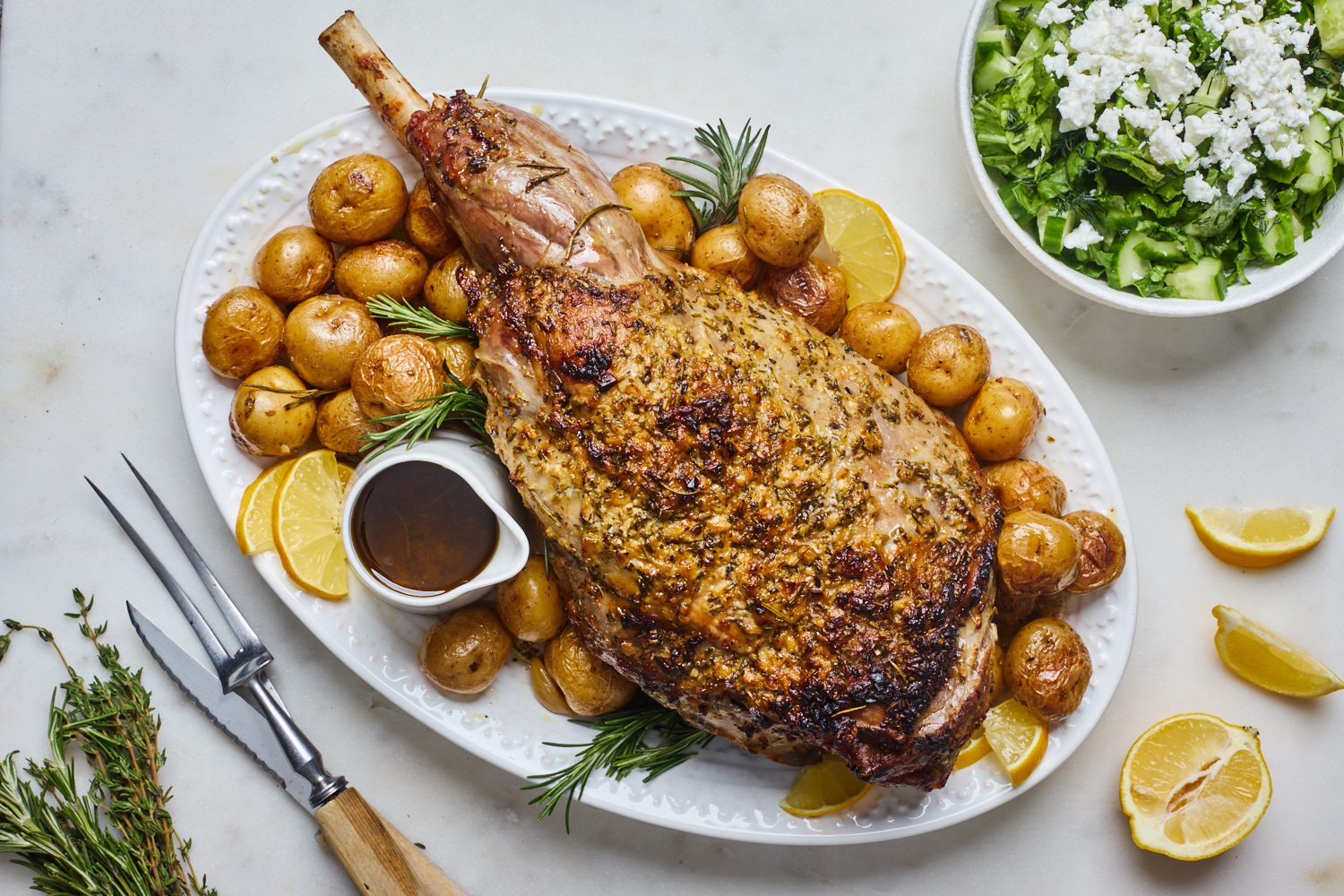 Roasted Lamb and Potatoes