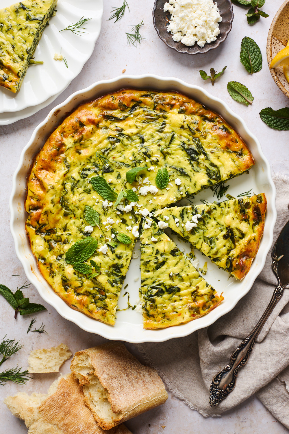 Greekstyle Crustless Quiche