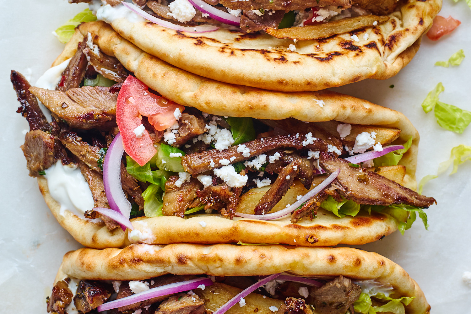 Leftover Roasted Lamb Gyros