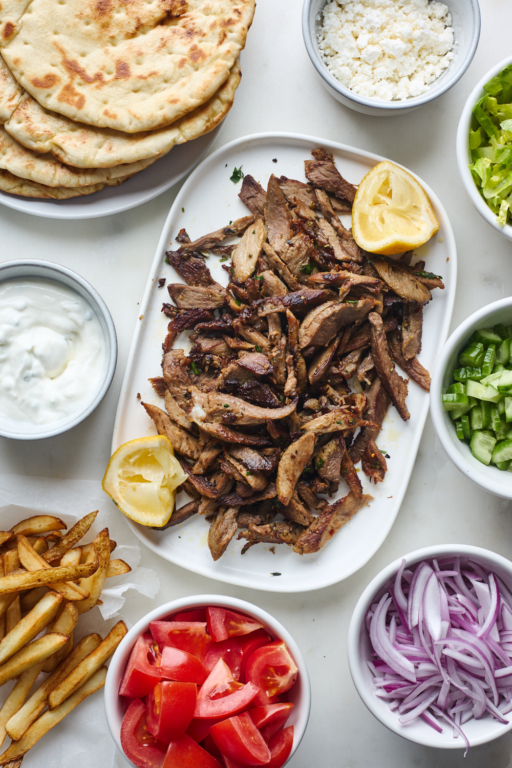 Leftover Roasted Lamb Gyros