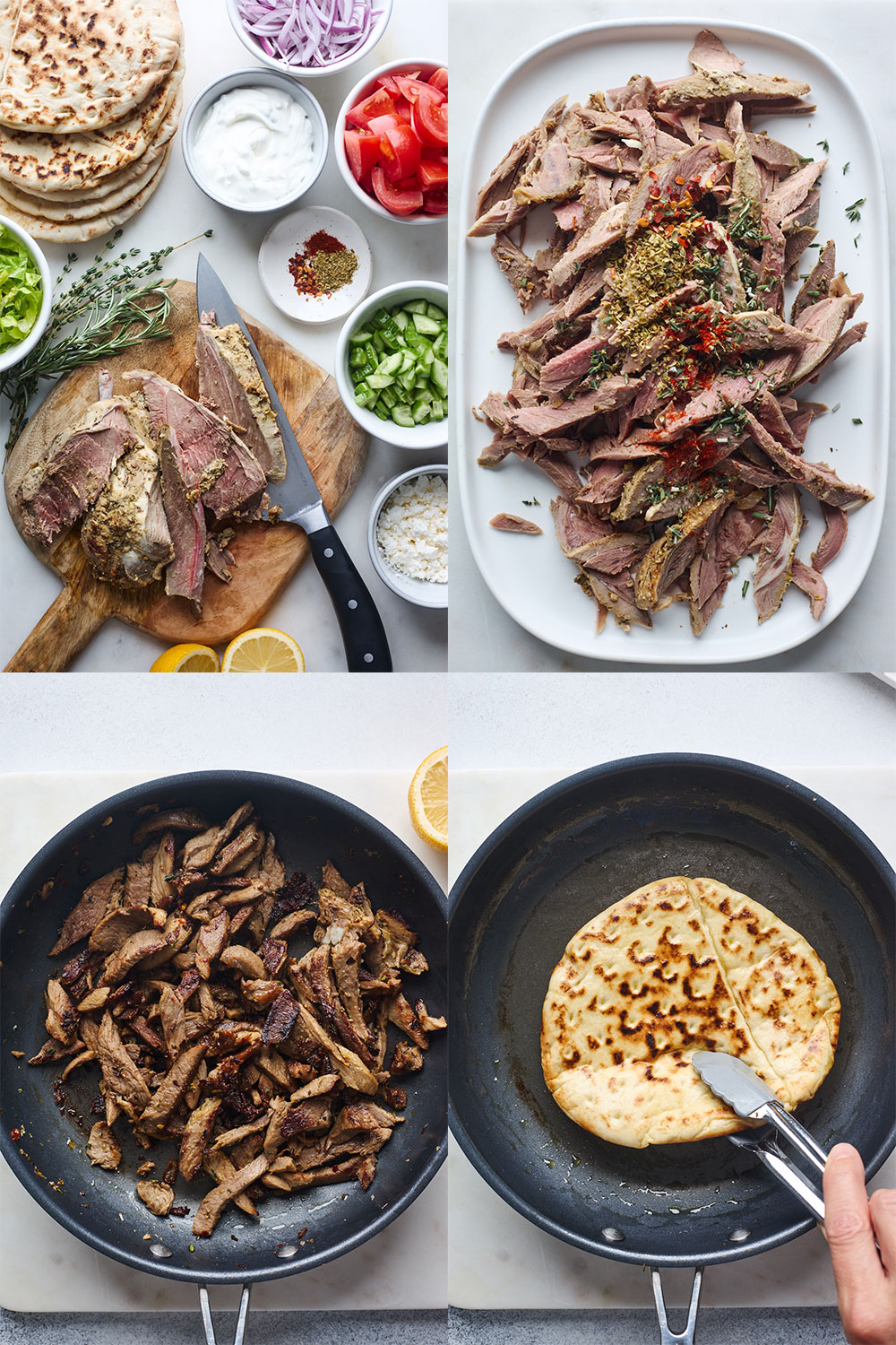 Leftover Roasted Lamb Gyros