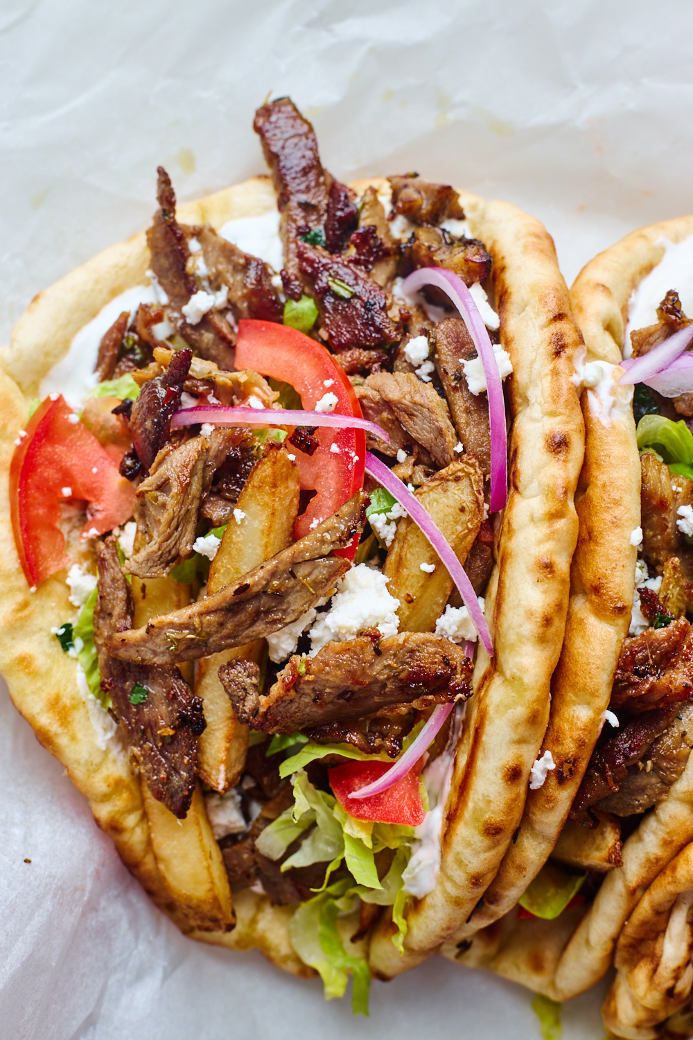 Leftover Roasted Lamb Gyros