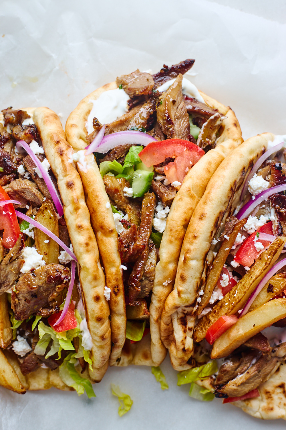 Leftover Roasted Lamb Gyros