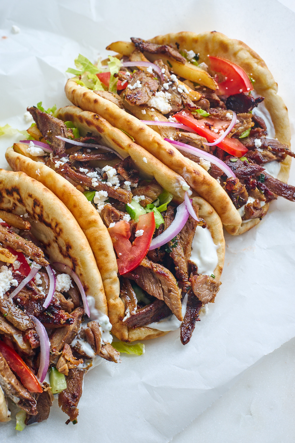 Leftover Roasted Lamb Gyros