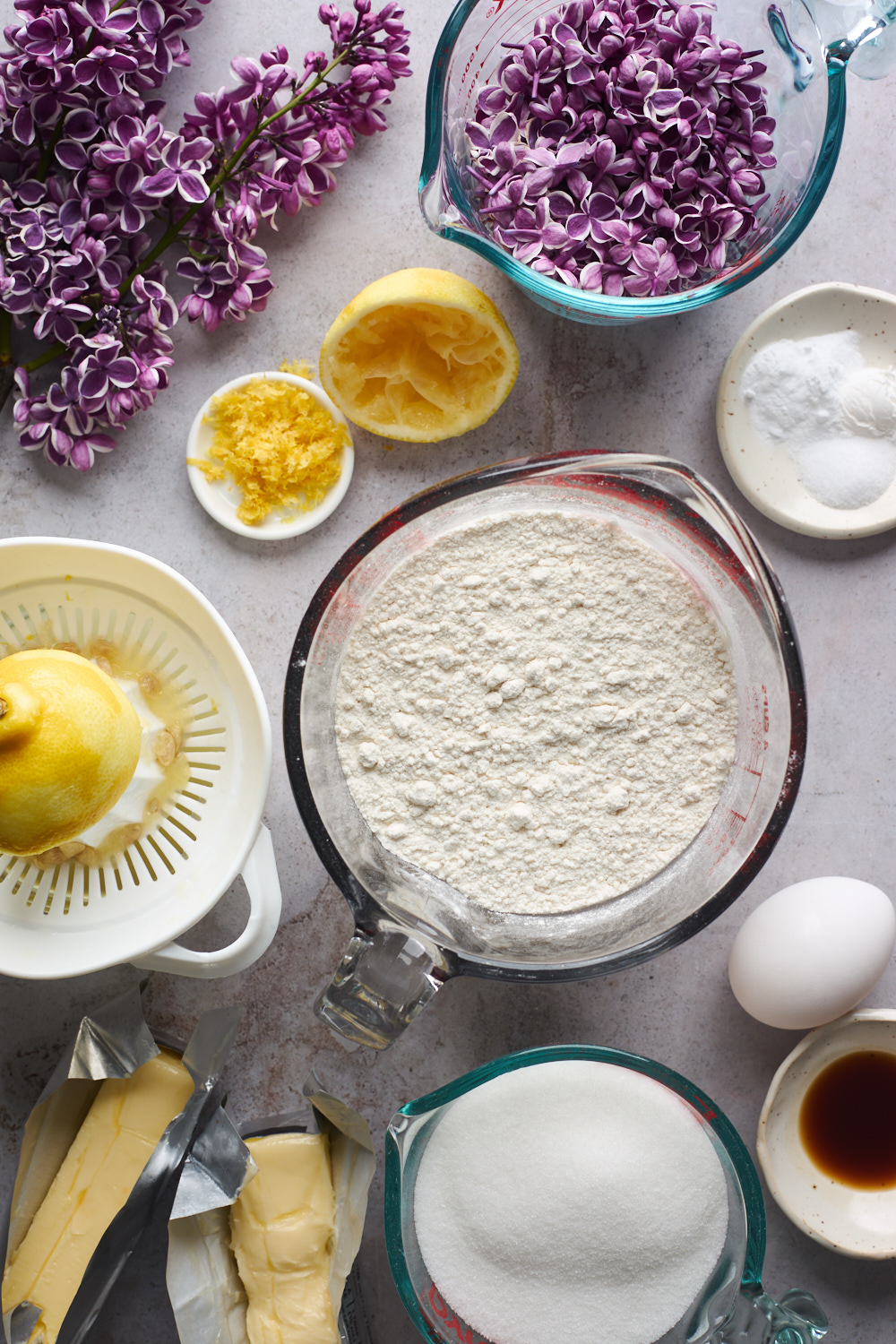 Lemon Lilac Sugar Cookies