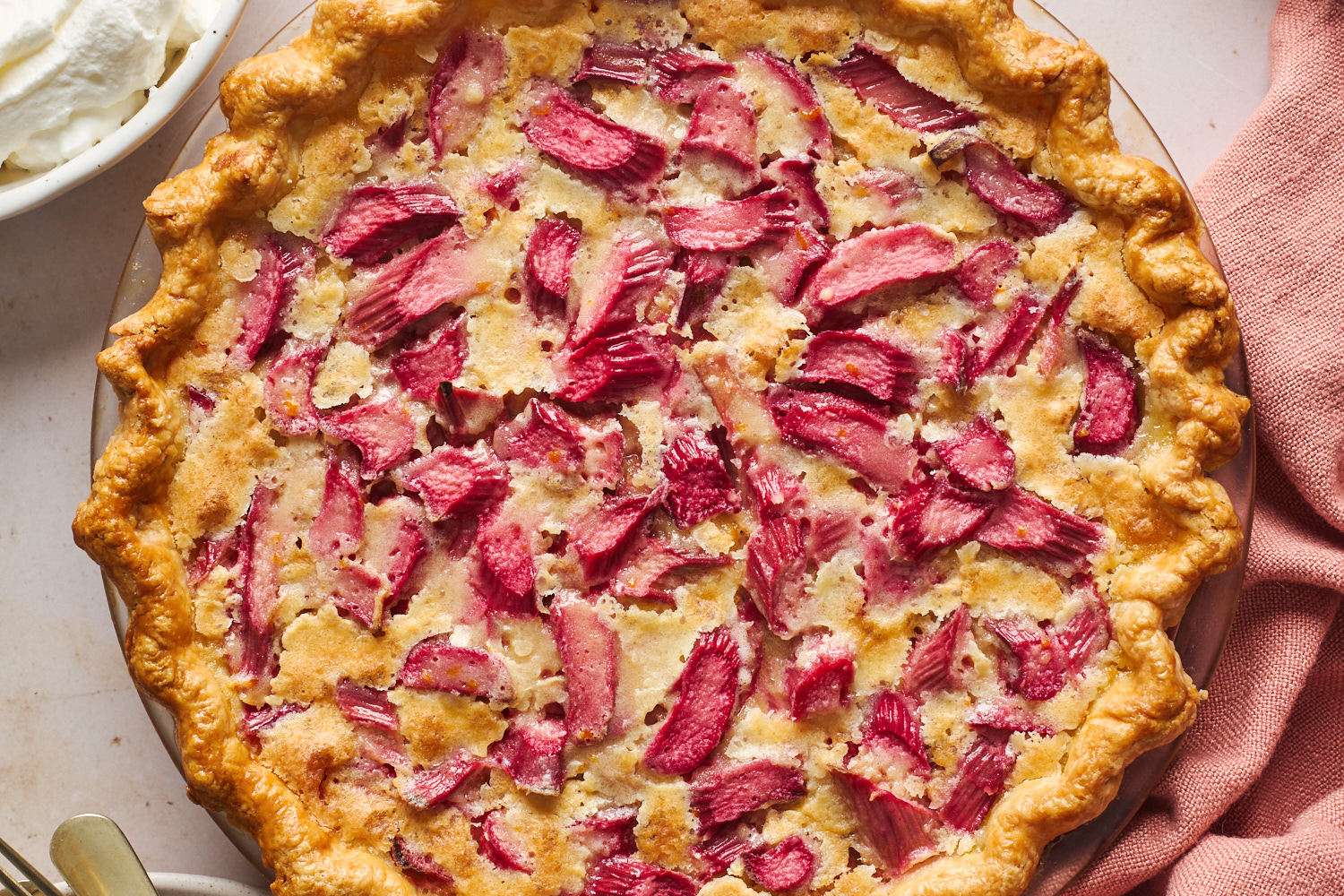 Rhubarb Custard Pie