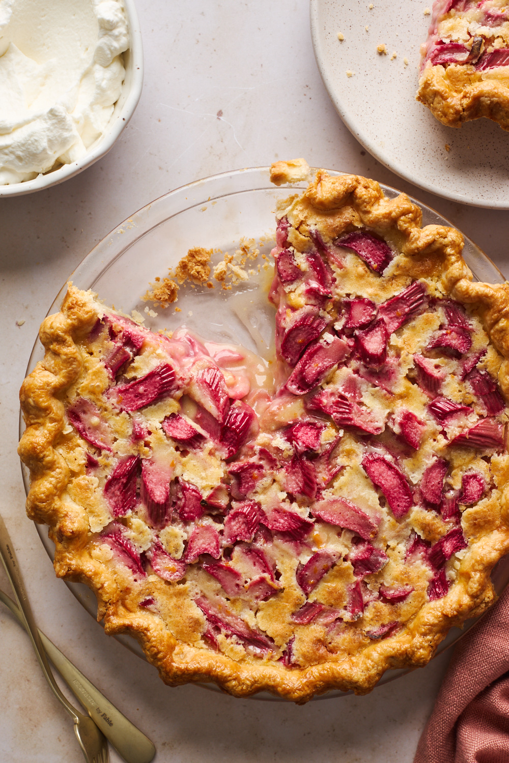 Rhubarb Custard Pie