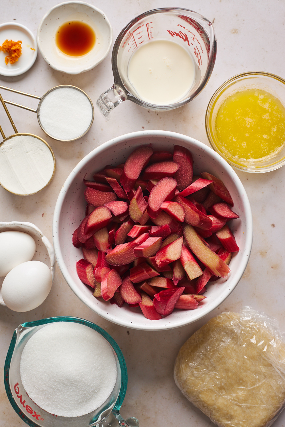 Rhubarb Custard Pie