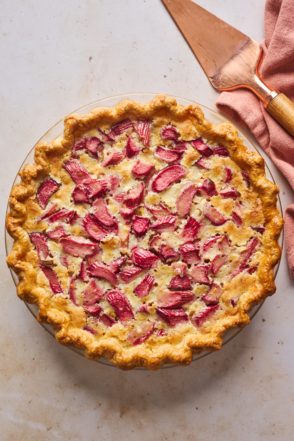 Rhubarb Custard Pie