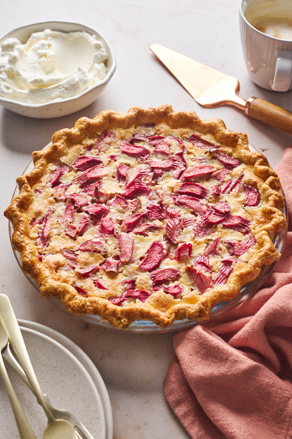 Rhubarb Custard Pie