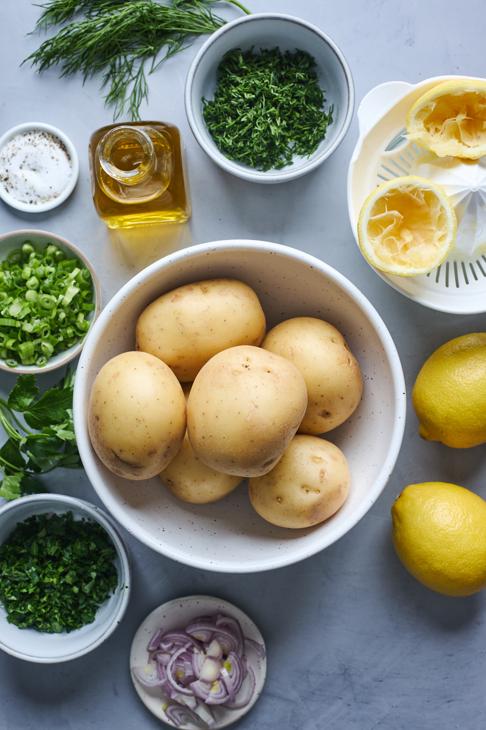 Greek-style potato salad