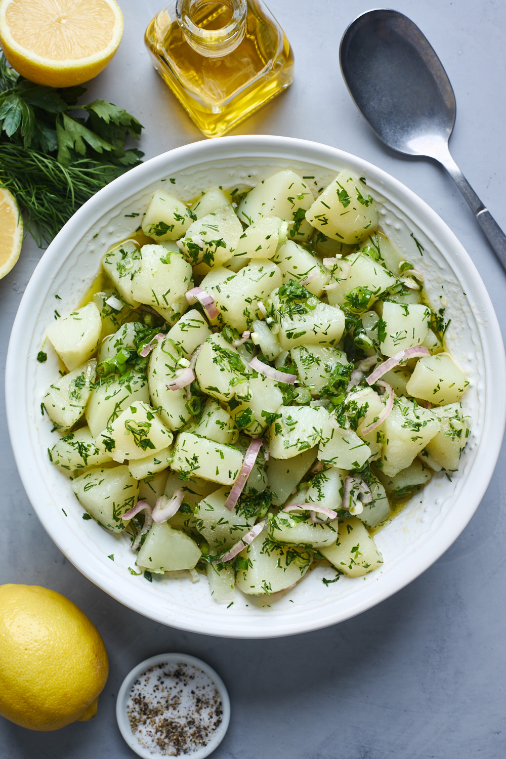 Greek-style potato salad