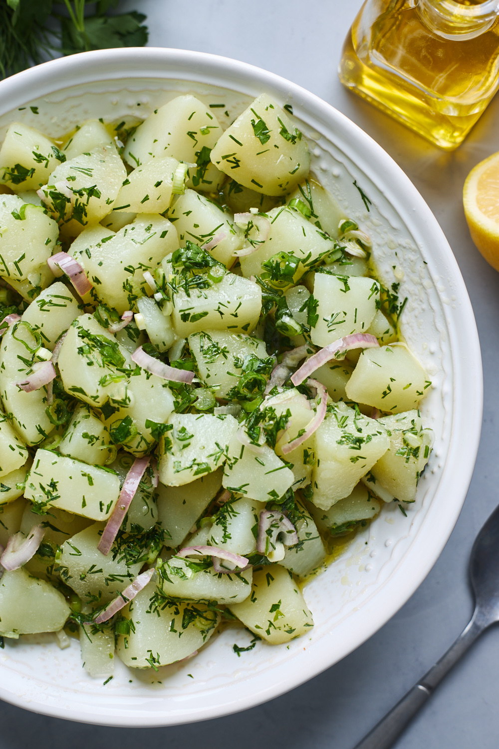 Greek-style potato salad