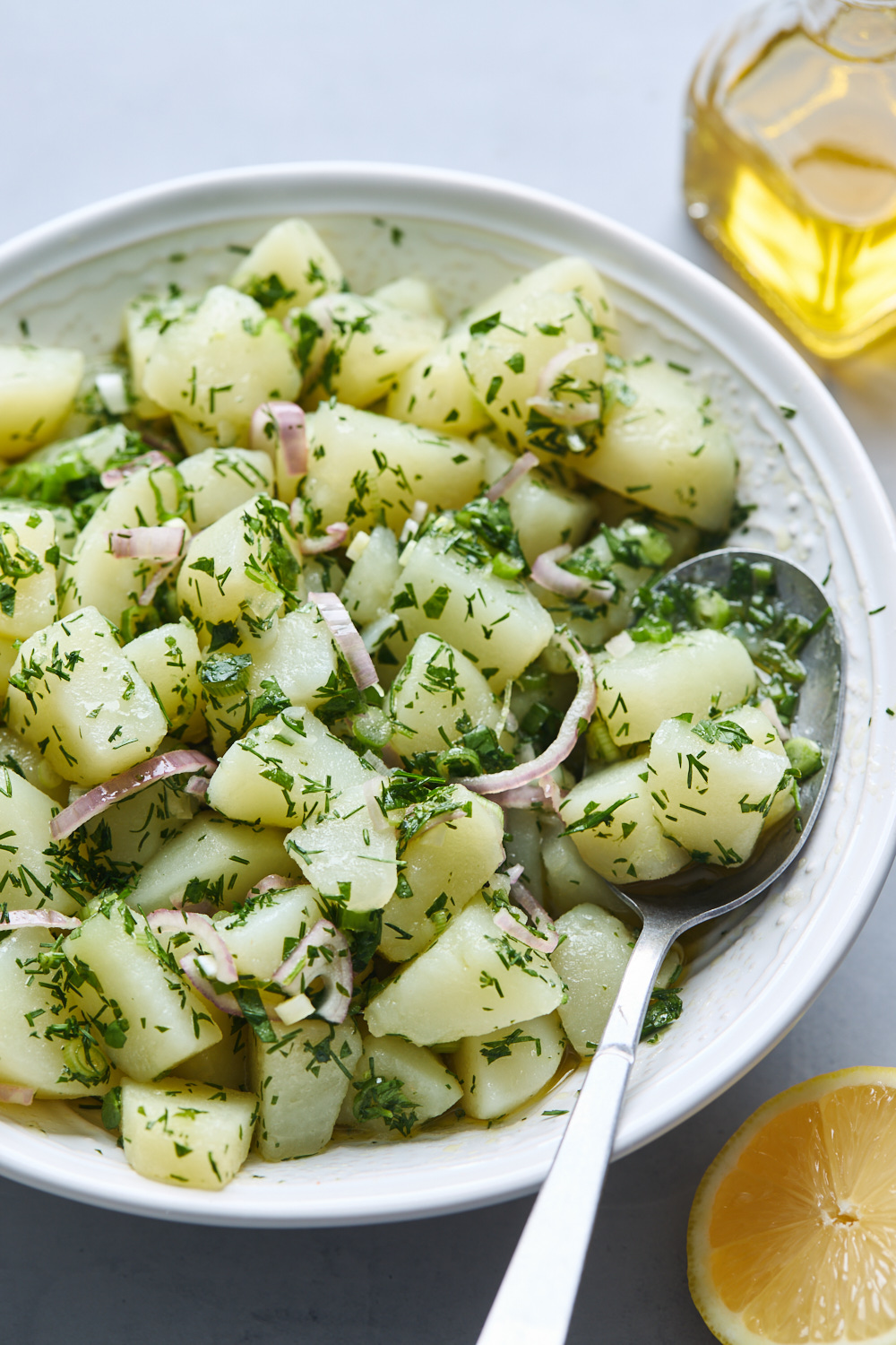 Greek-style potato salad