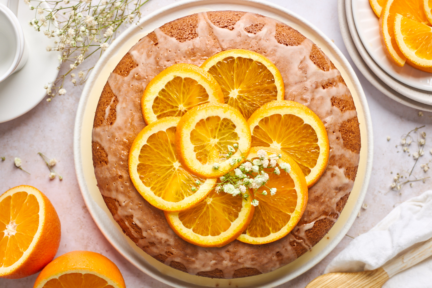 Florentine orange cake (Schiacciata alla fiorentina) - Caroline's Cooking