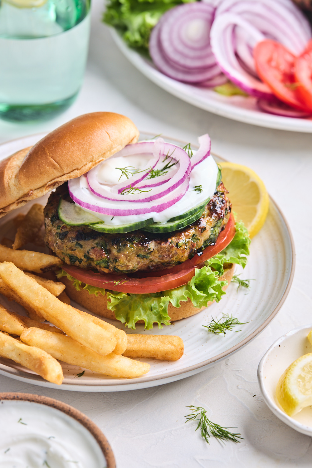 Spinach Feta Turkey Burgers