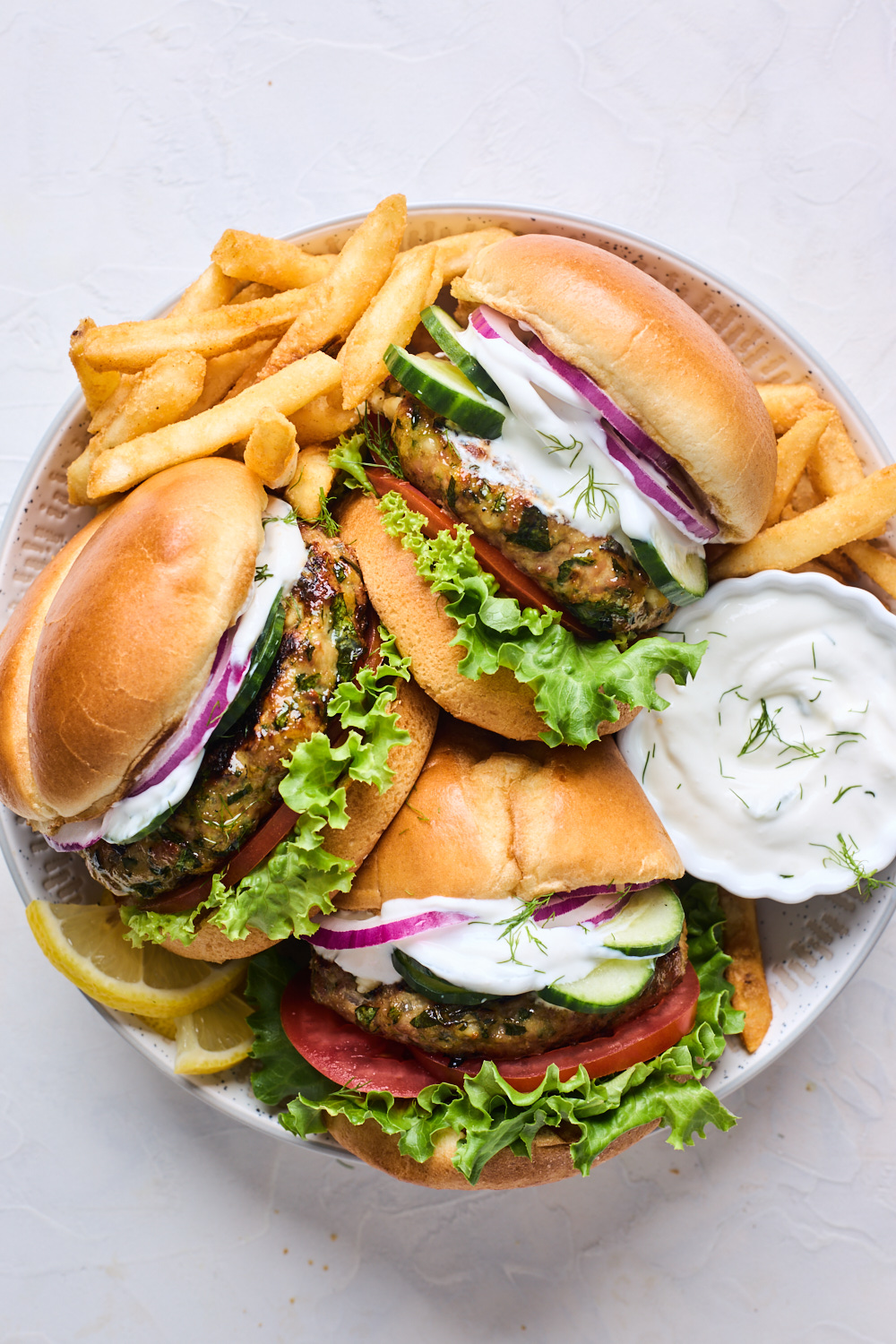 Spinach Feta Turkey Burgers