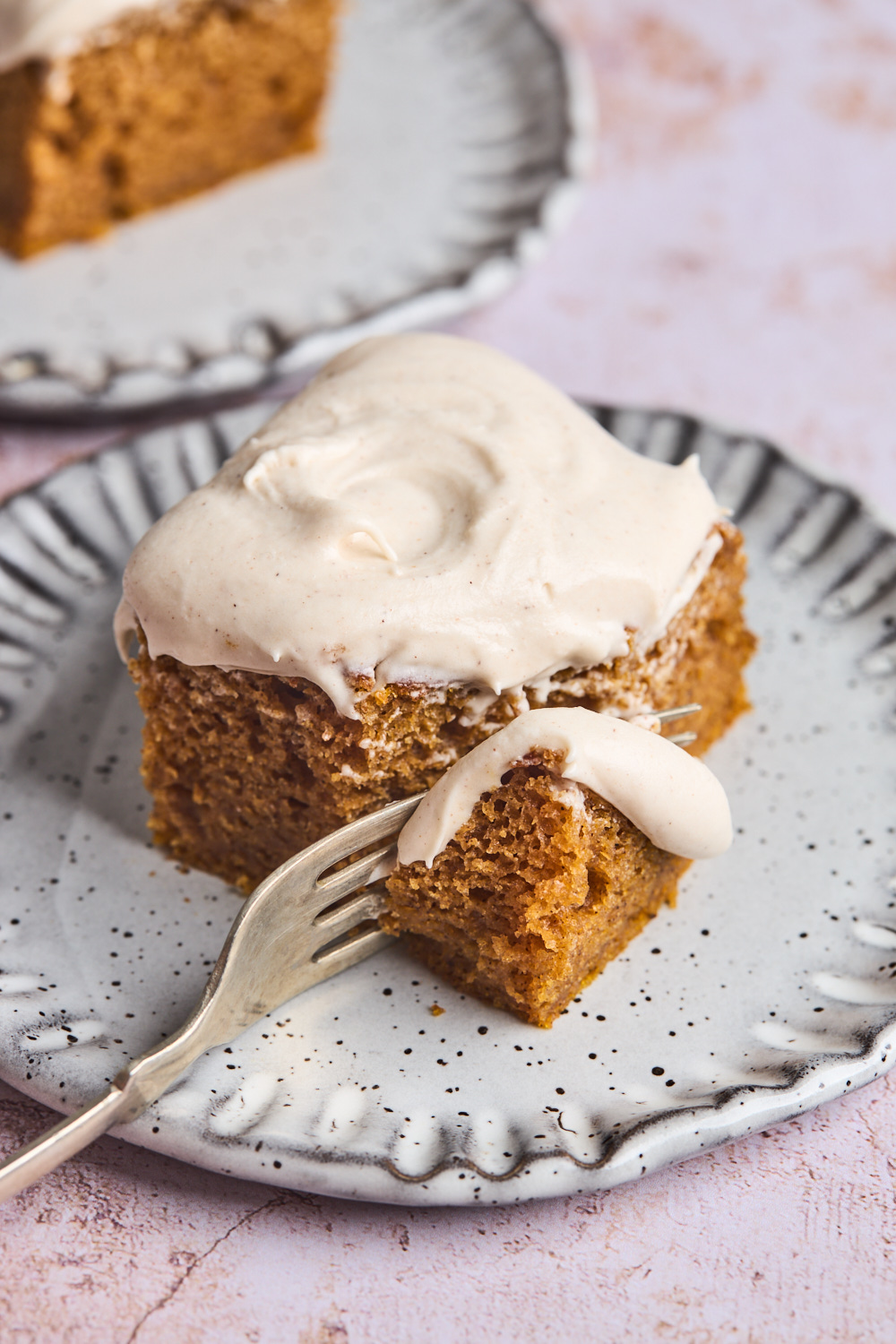 Pumpkin Sheet Cake With Cinnamon Cream Cheese Frosting