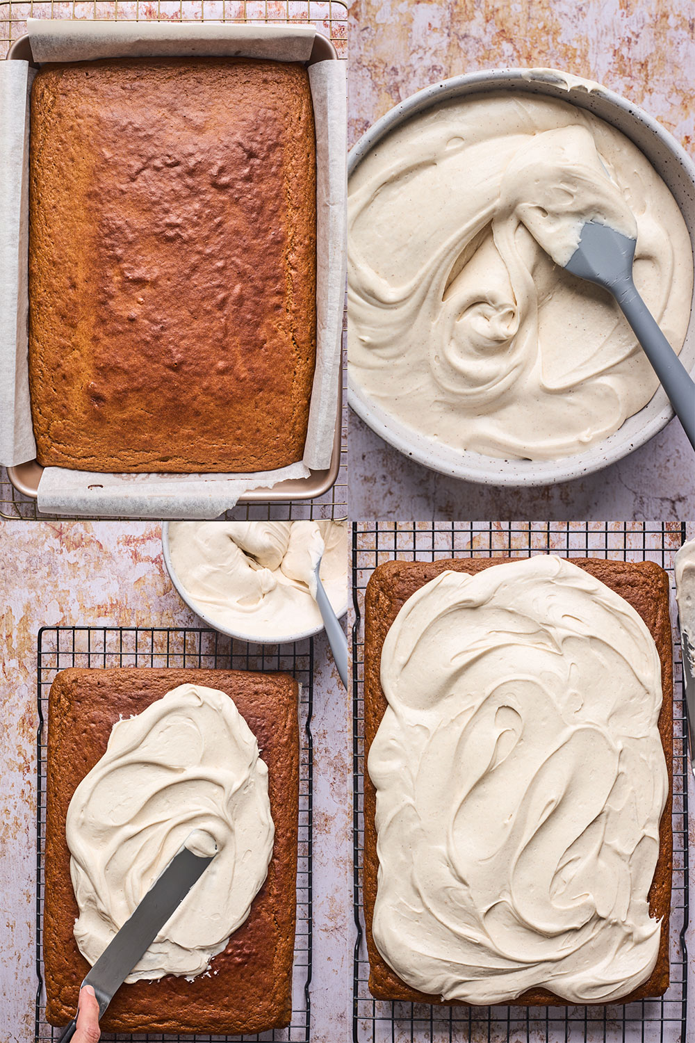 Pumpkin Sheet Cake With Cinnamon Cream Cheese Frosting