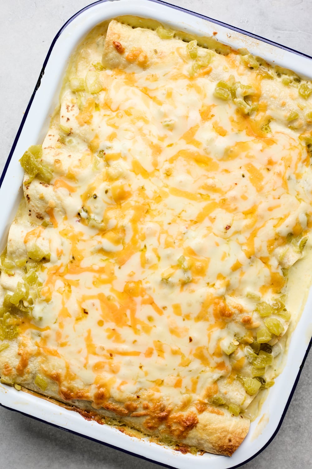 Green Chile Chicken Enchiladas