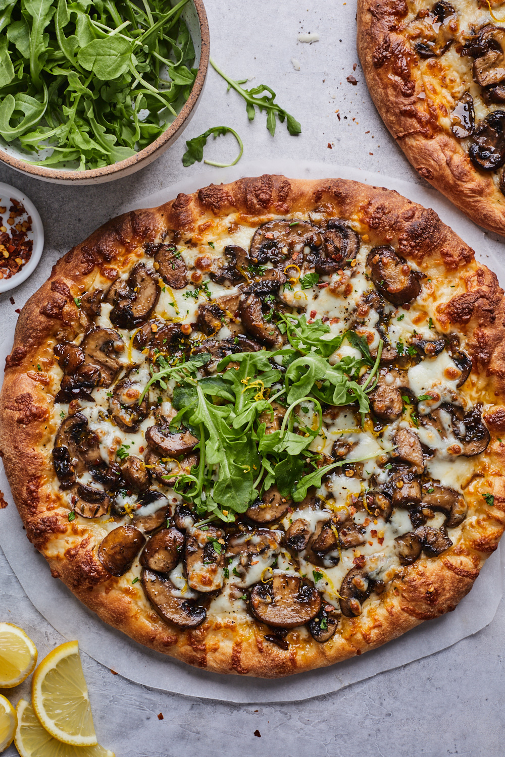 White Mushroom Pizza