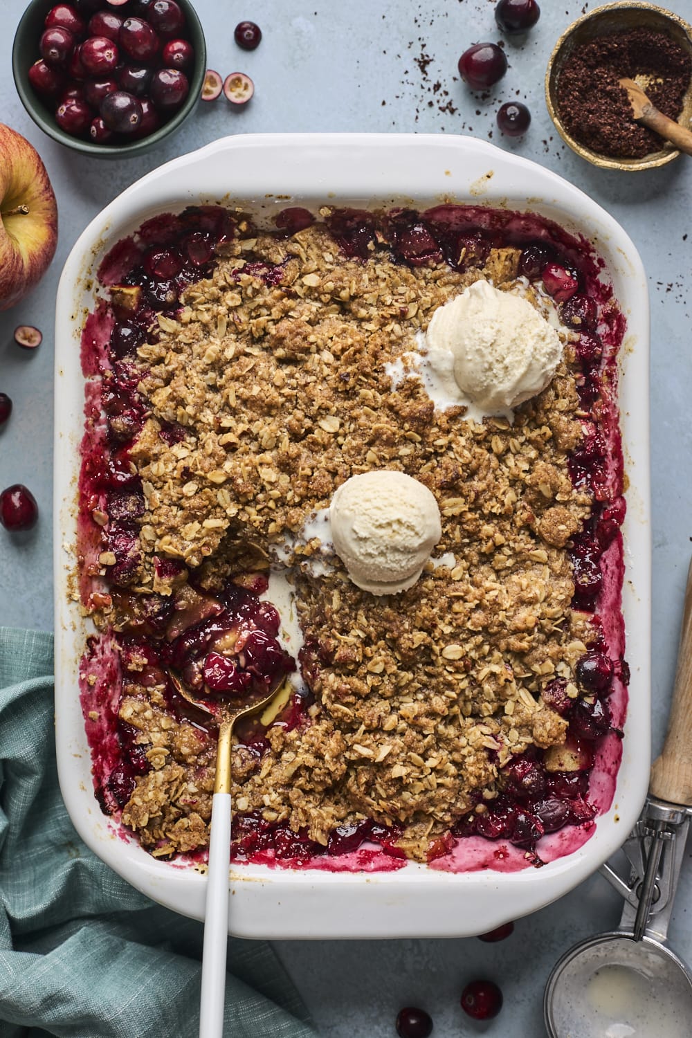 Apple Cranberry Crisp