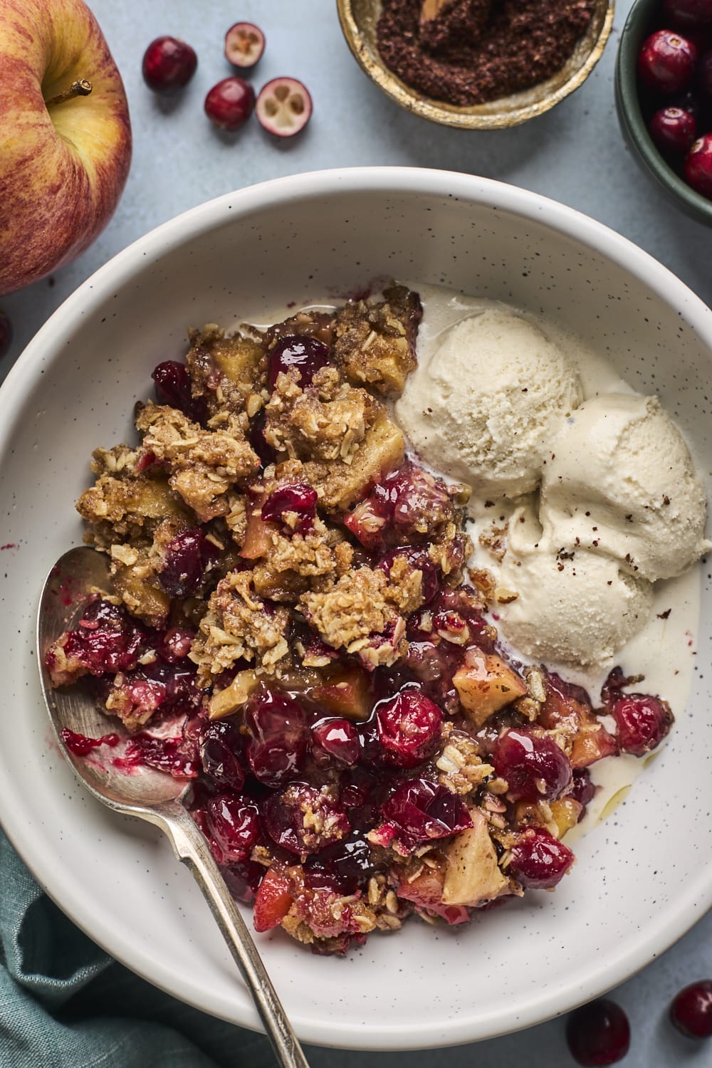 Apple Cranberry Crisp