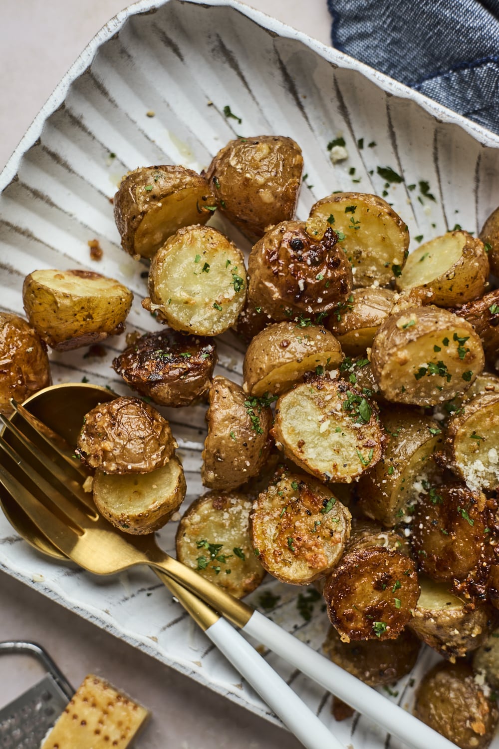 Easy Roasted Parmesan Potatoes