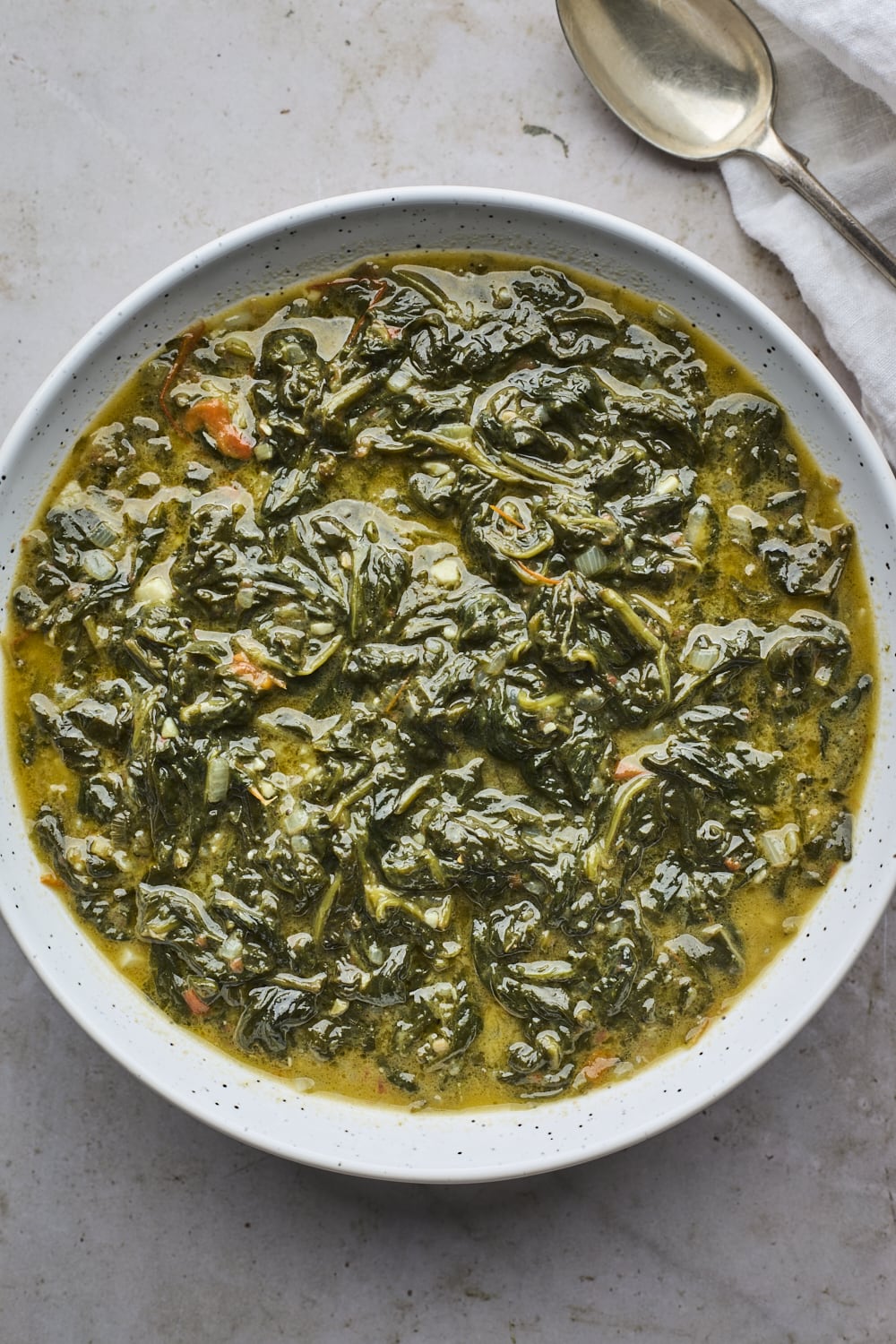 Creamed Spinach Trinidadian Style