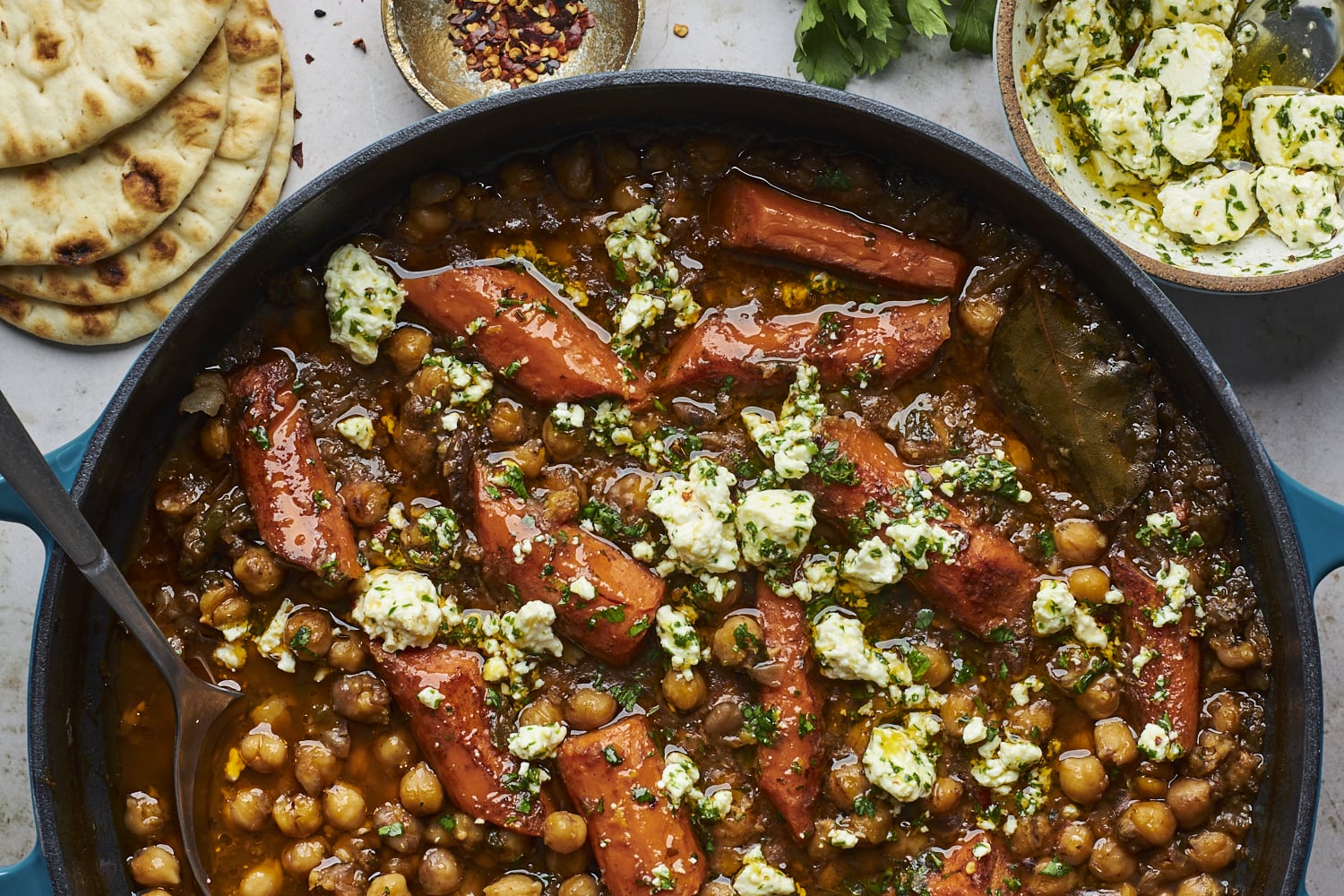 Roasted Carrots and Chickpeas