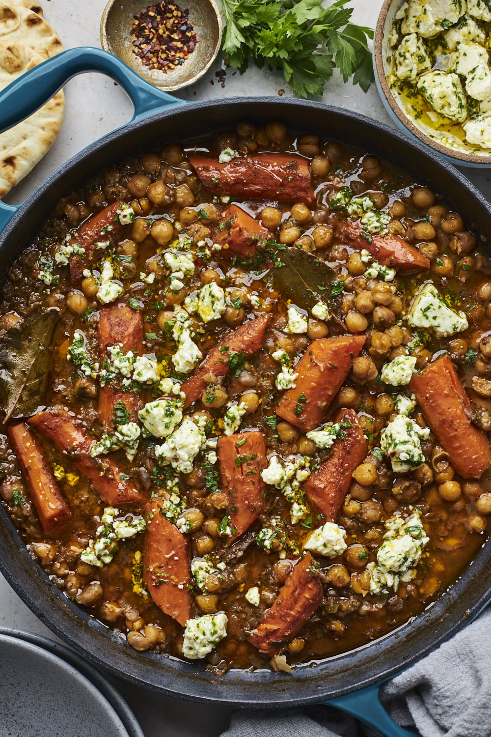 Roasted Carrots and Chickpeas