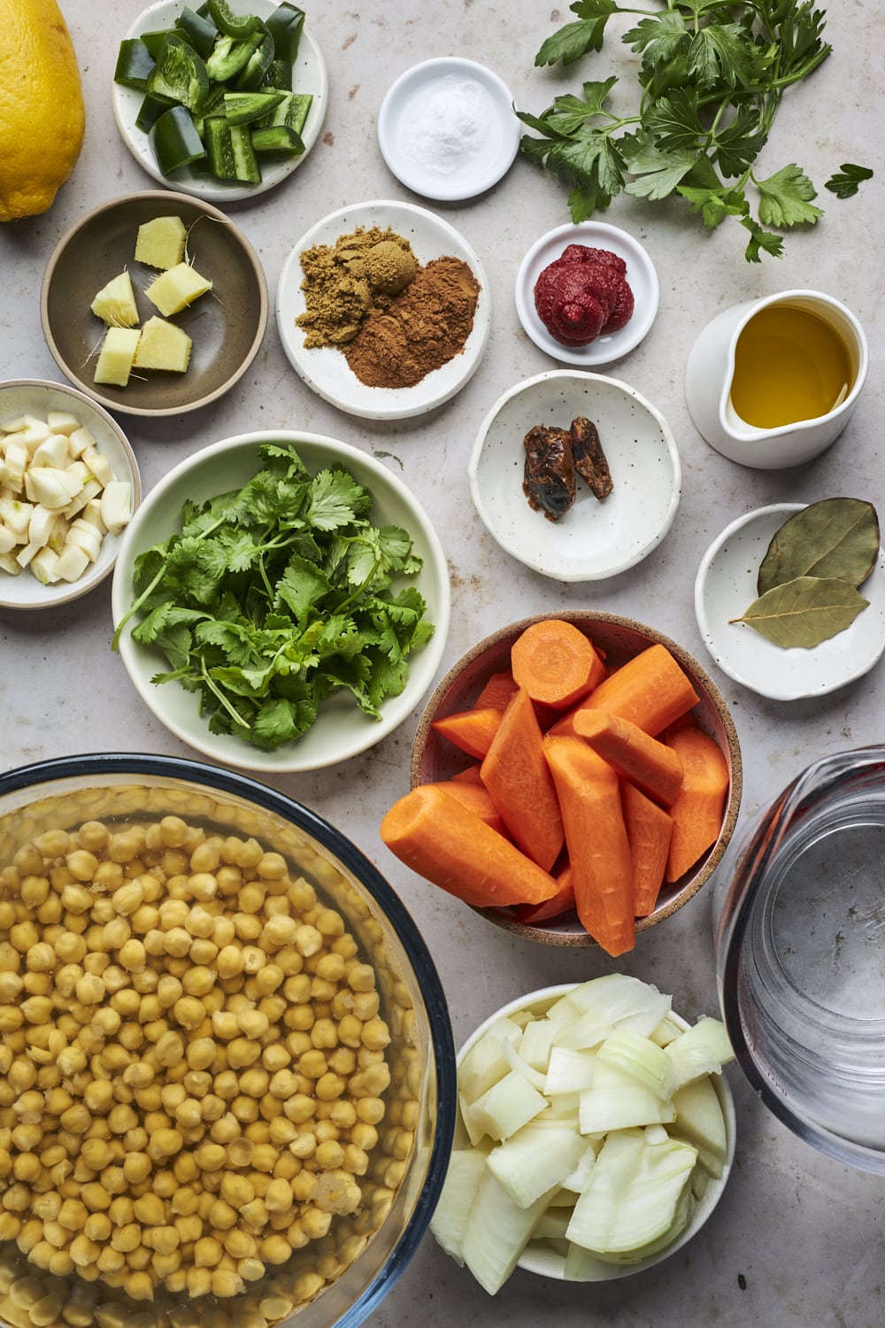 Roasted Carrots and Chickpeas