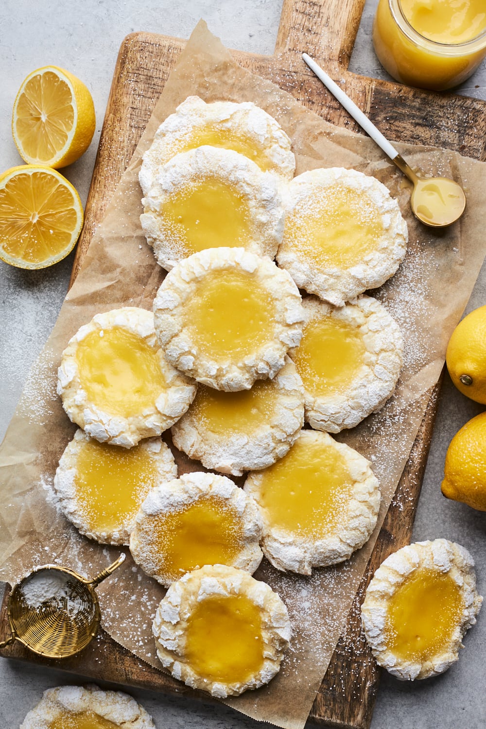 Lemon Butter Cookies With Lemon Curd