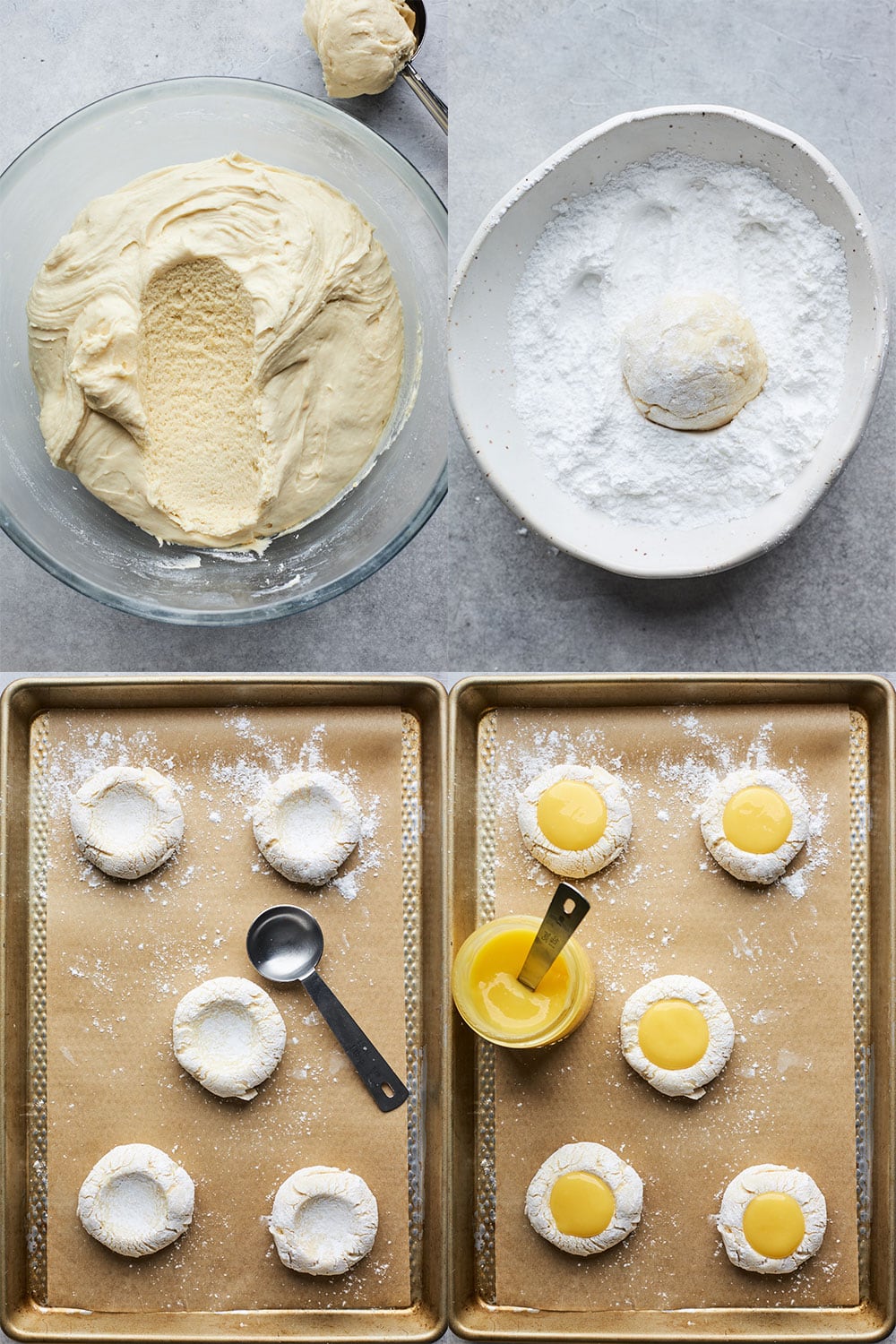 Lemon Butter Cookies With Lemon Curd