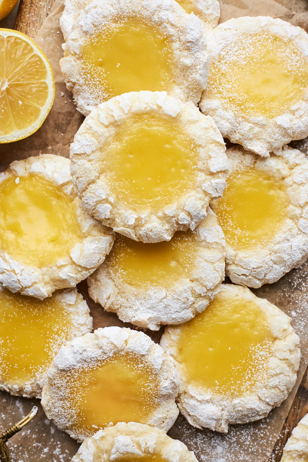 Lemon Butter Cookies With Lemon Curd