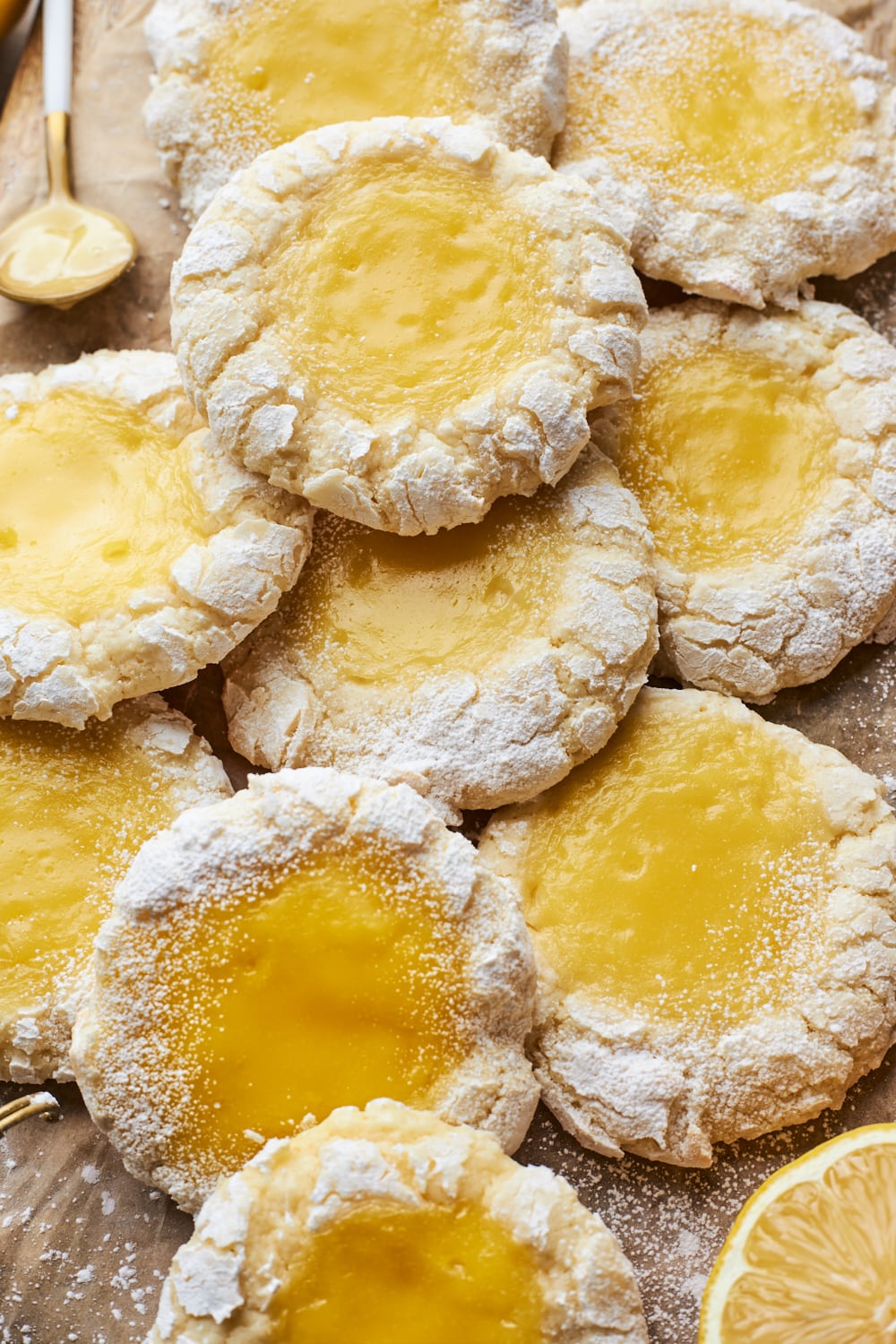 Lemon Butter Cookies With Lemon Curd