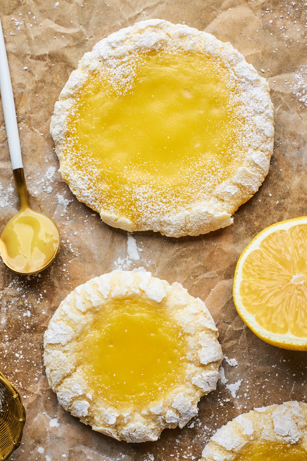 Lemon Butter Cookies With Lemon Curd